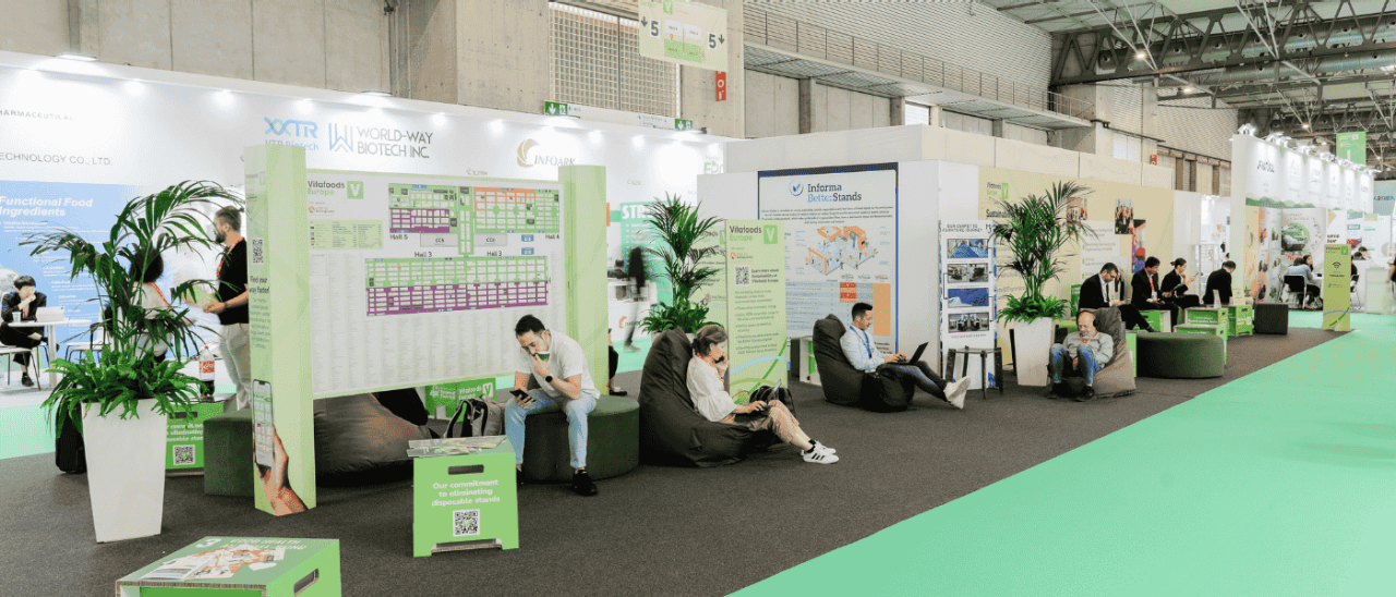 Sustainability inside seating area 